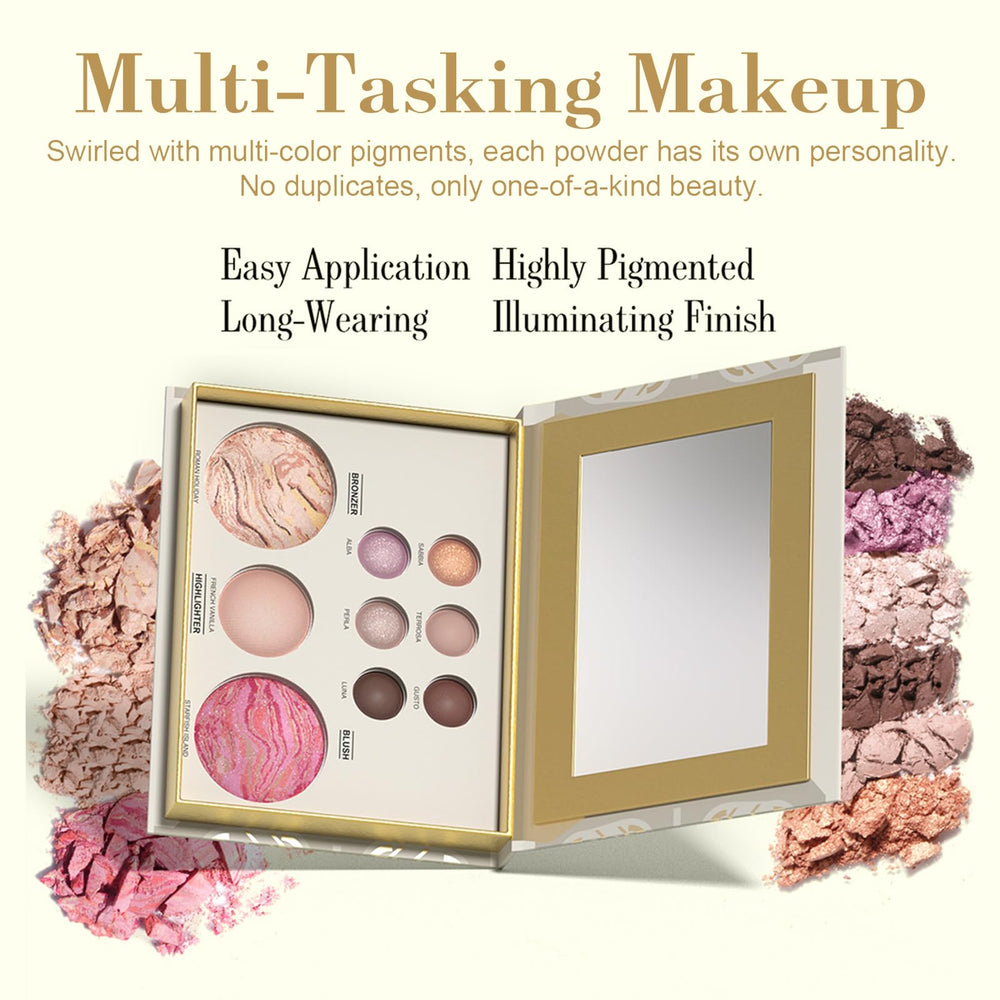 MOOMARTO highlighter swatch on hand illustrating luminous finish