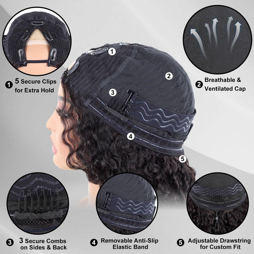 MOONBAY detail of spiral ends highlighting curl definition and voluminous finish benefit