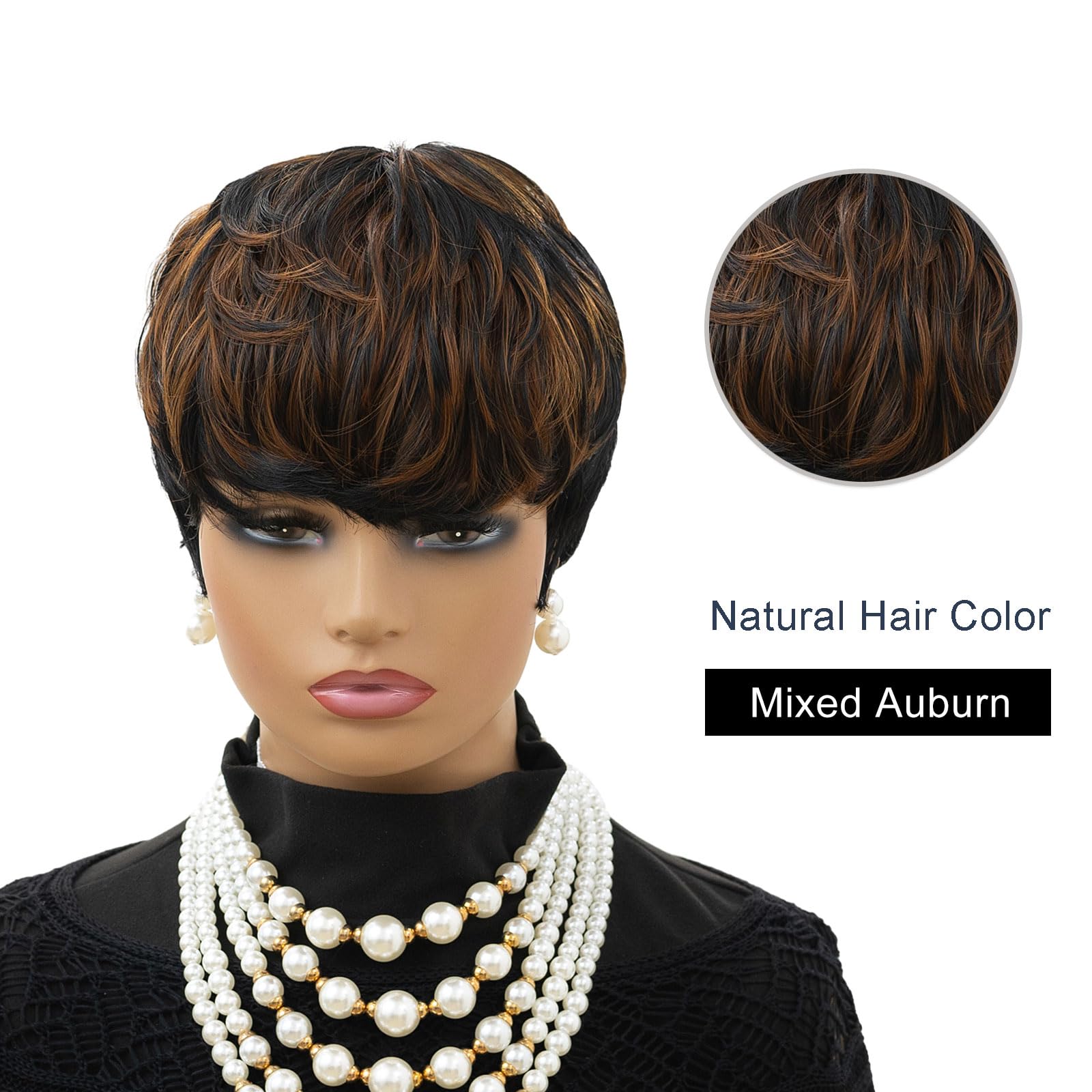 MOONSHOW pixie back showing tapered cut and neat finished silhouette