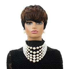 MOONSHOW pixie side profile highlighting cut and face-framing benefit
