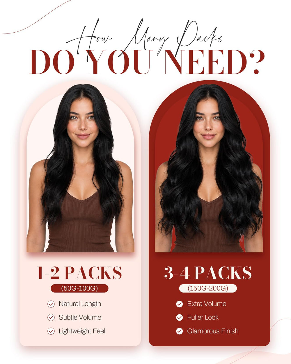 Moresoo swatches displaying ombré and balayage shades for easy color match