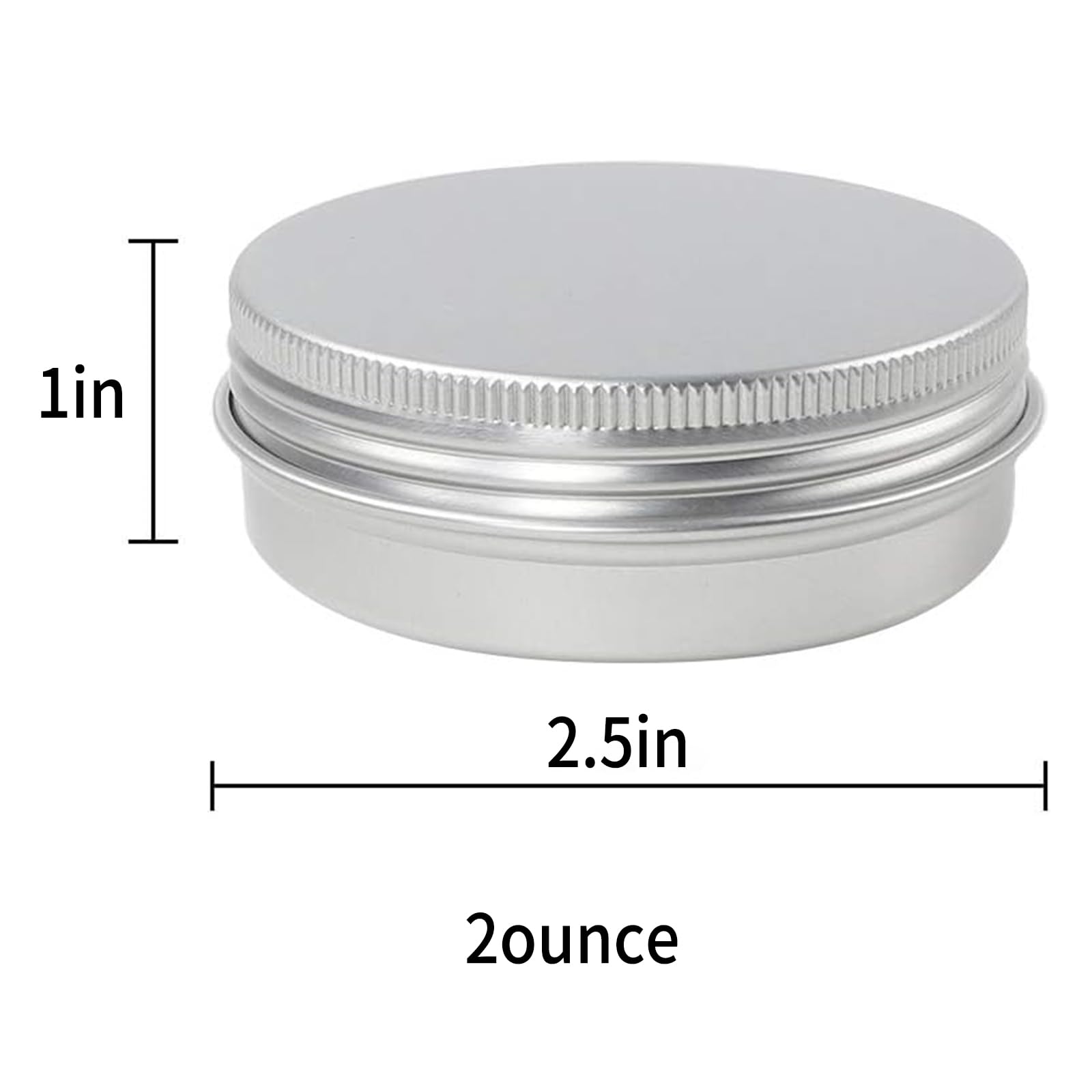 Moretoes open 2oz tin top view displaying interior space for samples benefit