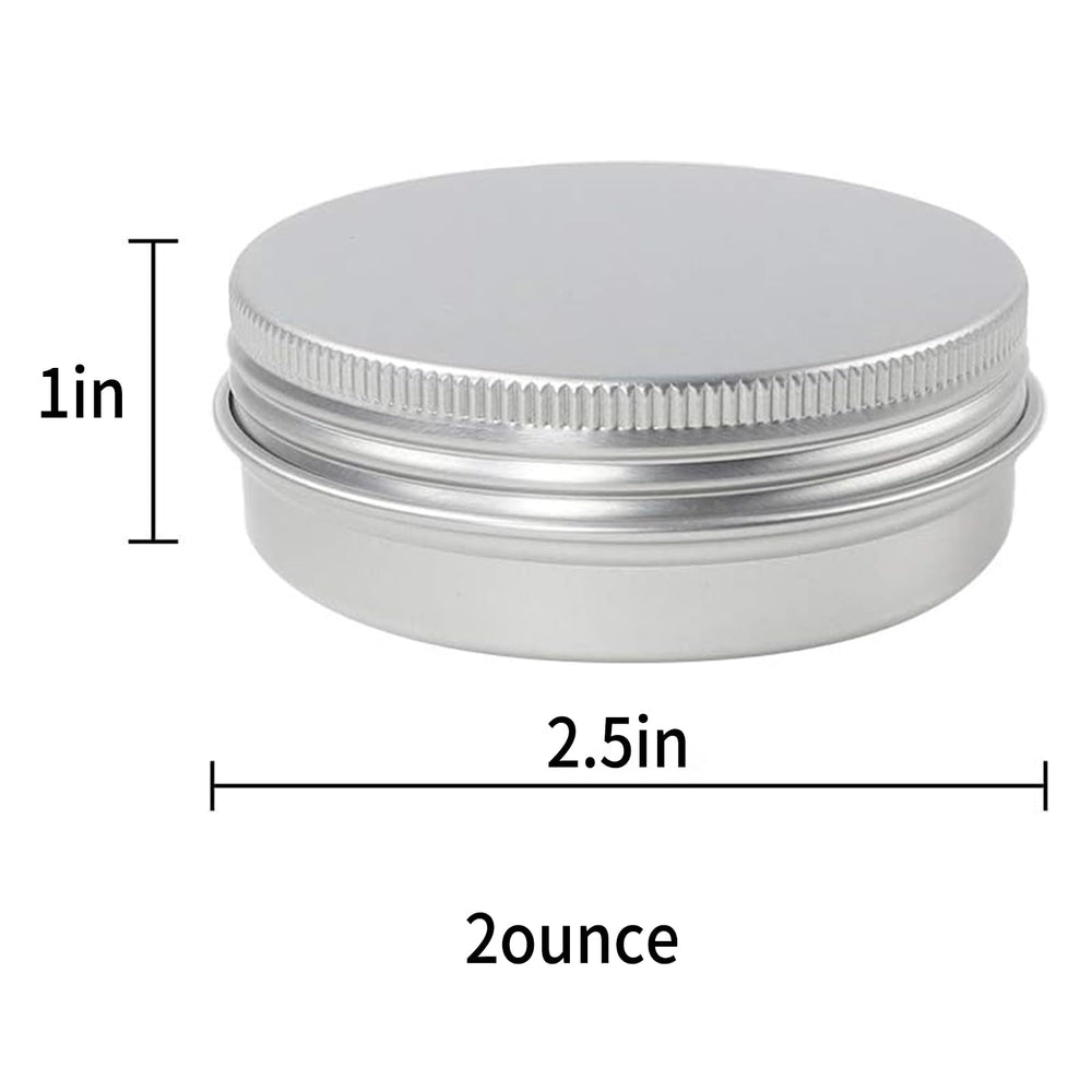 Moretoes open 2oz tin top view displaying interior space for samples benefit