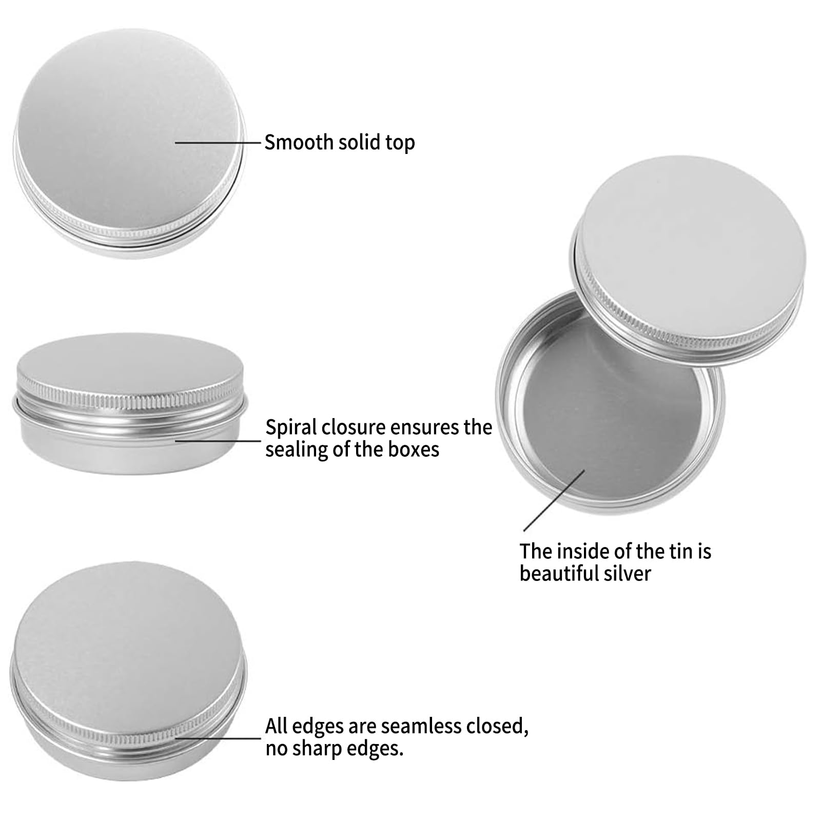 Moretoes stacked tins beside ruler showing scale and stackability benefit