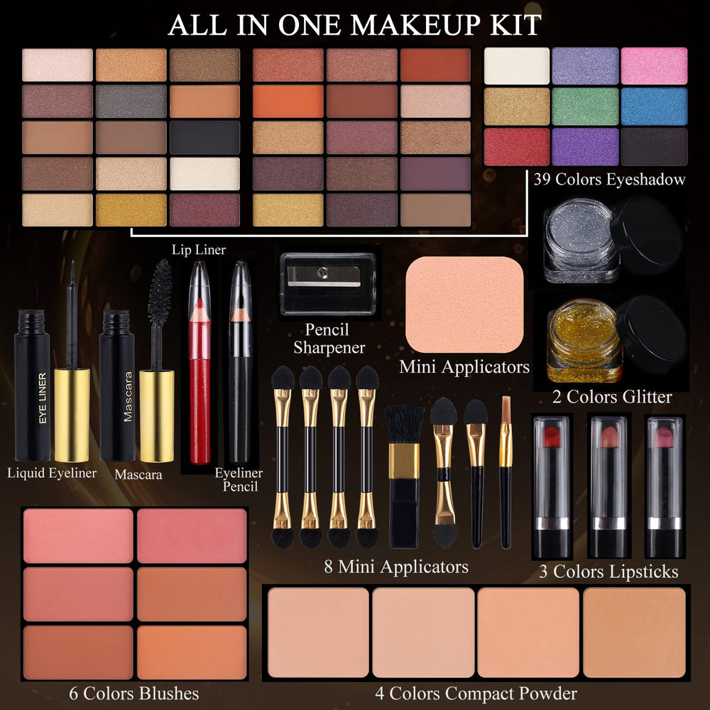 MORNECA open palette with built-in mirror for easy on-the-go application and touch-ups
