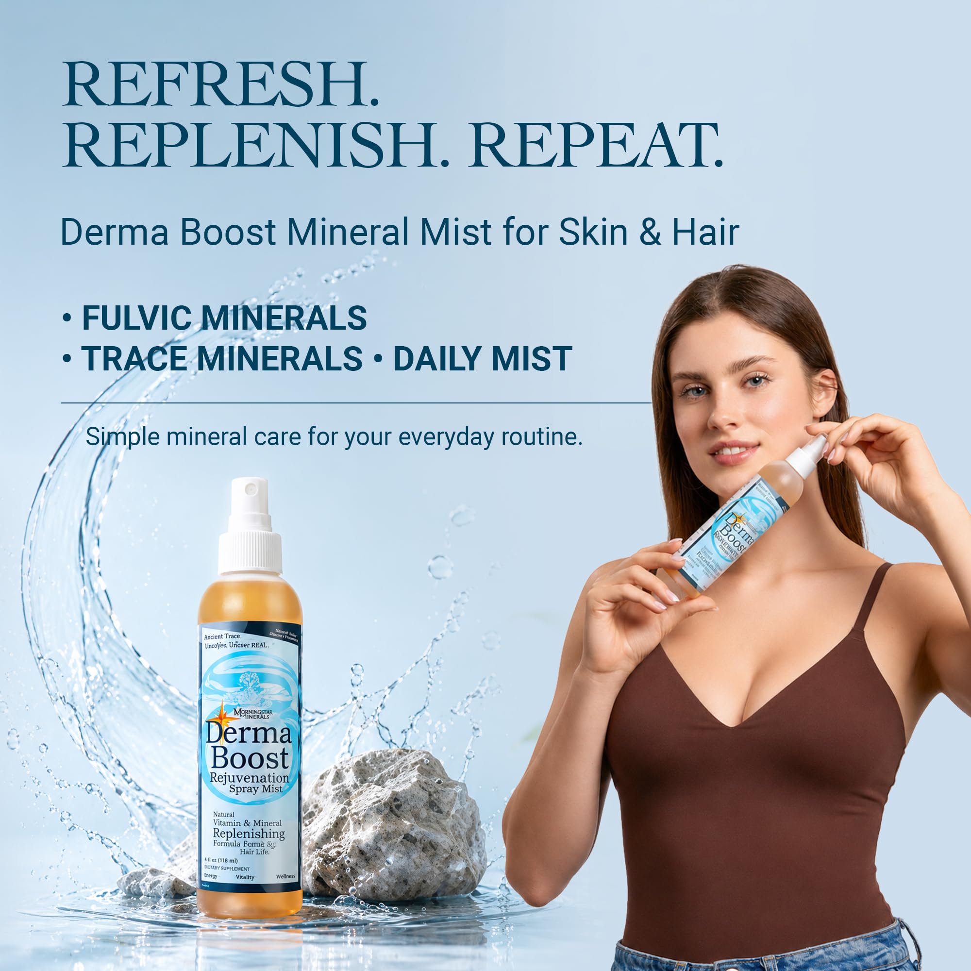 Morningstar Minerals inside travel pouch showing on-the-go refresh benefit