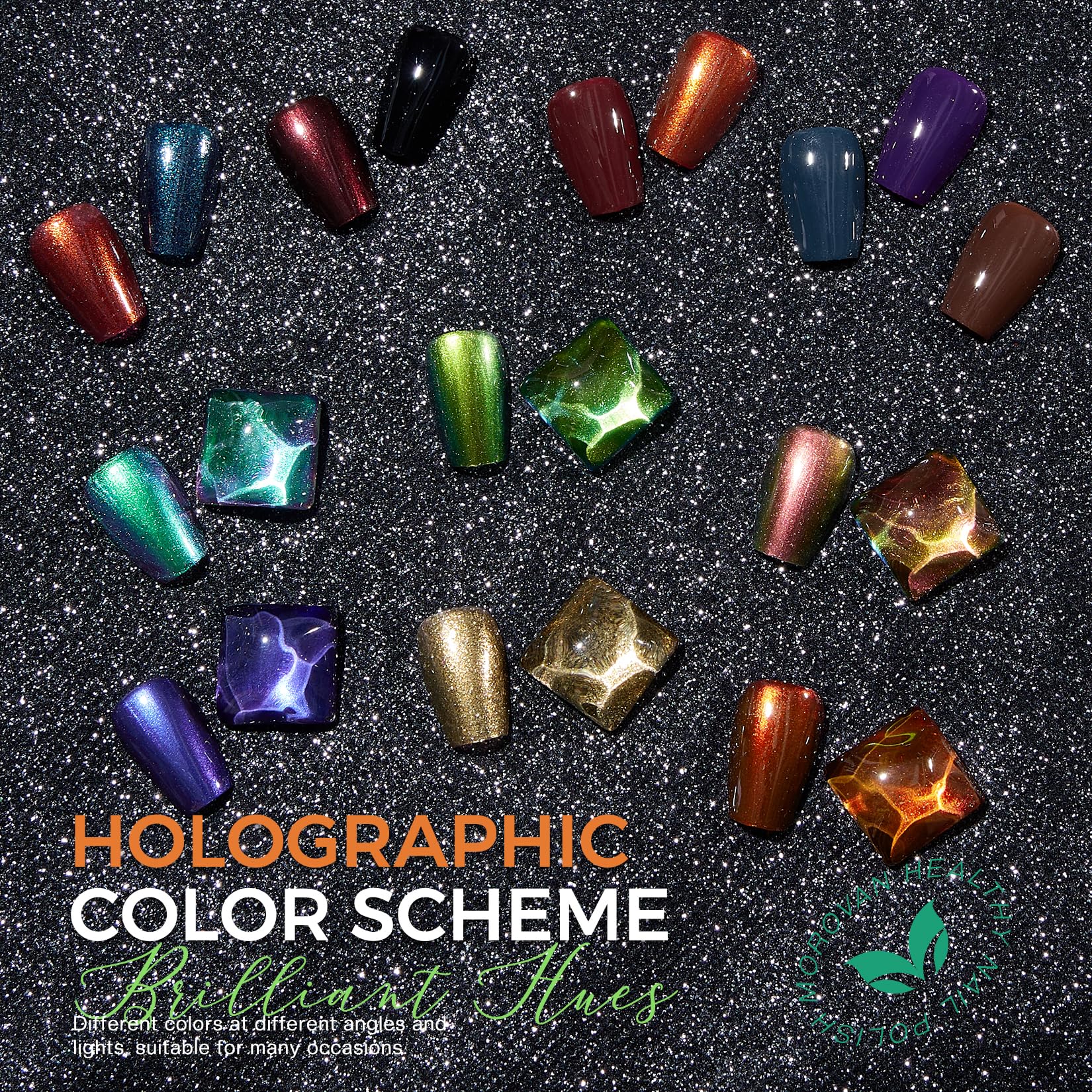 Morovan ombre nail application showing layered color shift and smooth blend benefit