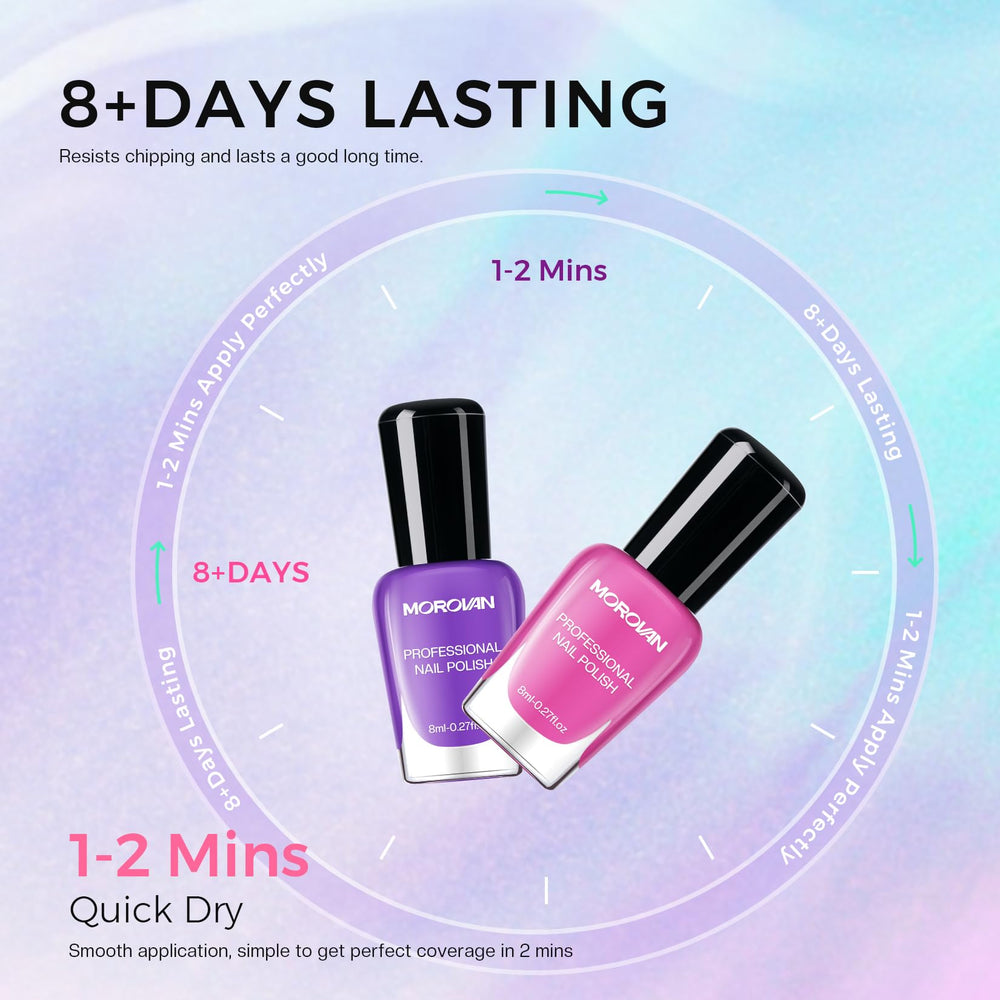Morovan bottles next to coin showing compact travel-friendly size