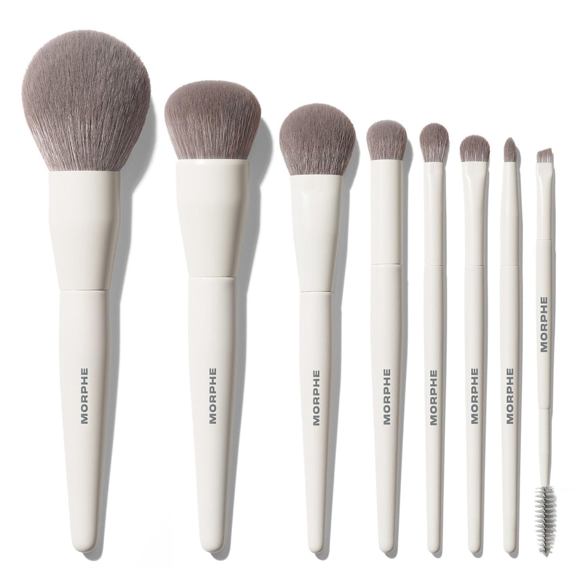 MORPHE front view of the 8-piece brush set showing full kit and packaging benefits