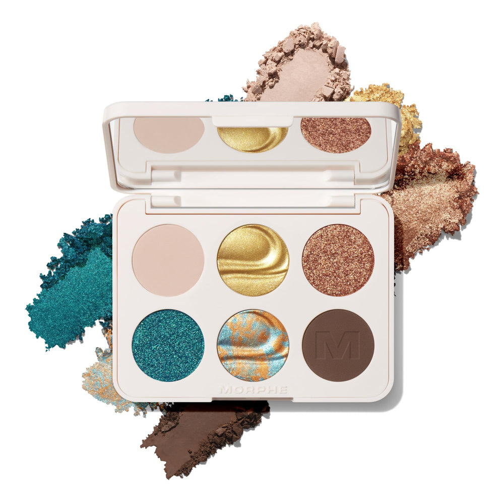 Morphe front packaging showing six-pan palette and brand appeal