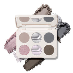 MORPHE palette front packaging showing compact travel-friendly design and bold branding benefit