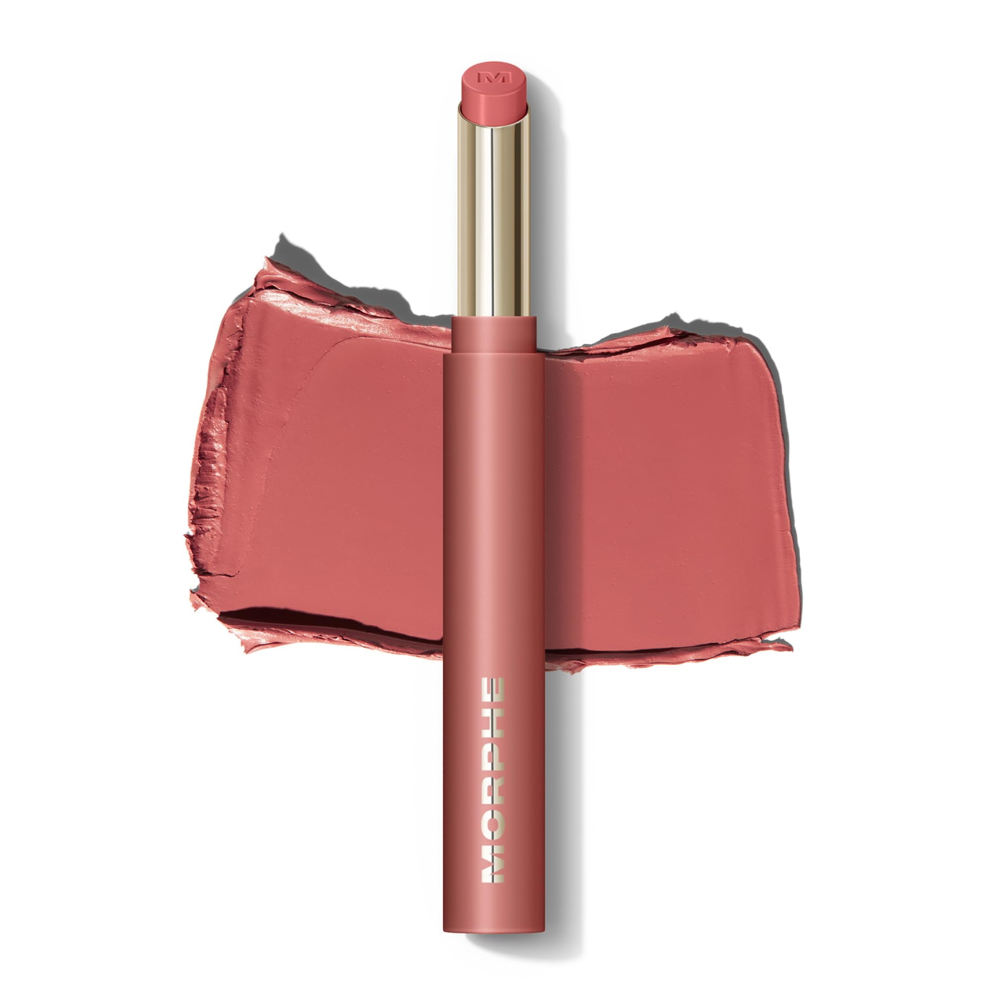 MORPHE front view of Dearest lipstick showing sleek packaging and shade
