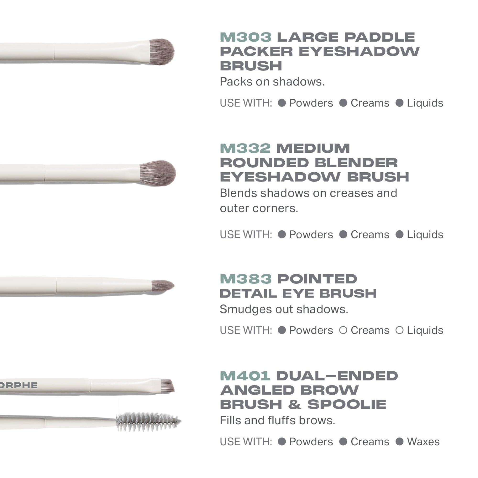 MORPHE foundation brush close-up showing dense bristles for even coverage