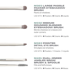 MORPHE foundation brush close-up showing dense bristles for even coverage