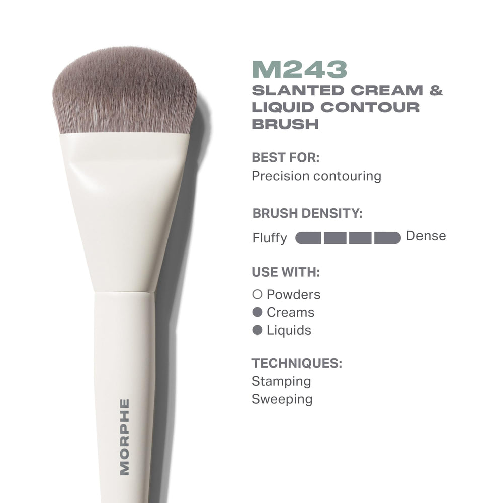 MORPHE M243 angled close-up highlighting dense hairs for accurate placement