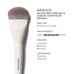 MORPHE M243 angled close-up highlighting dense hairs for accurate placement