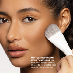 MORPHE M243 bristle texture emphasizing vegan fibers for smooth blending