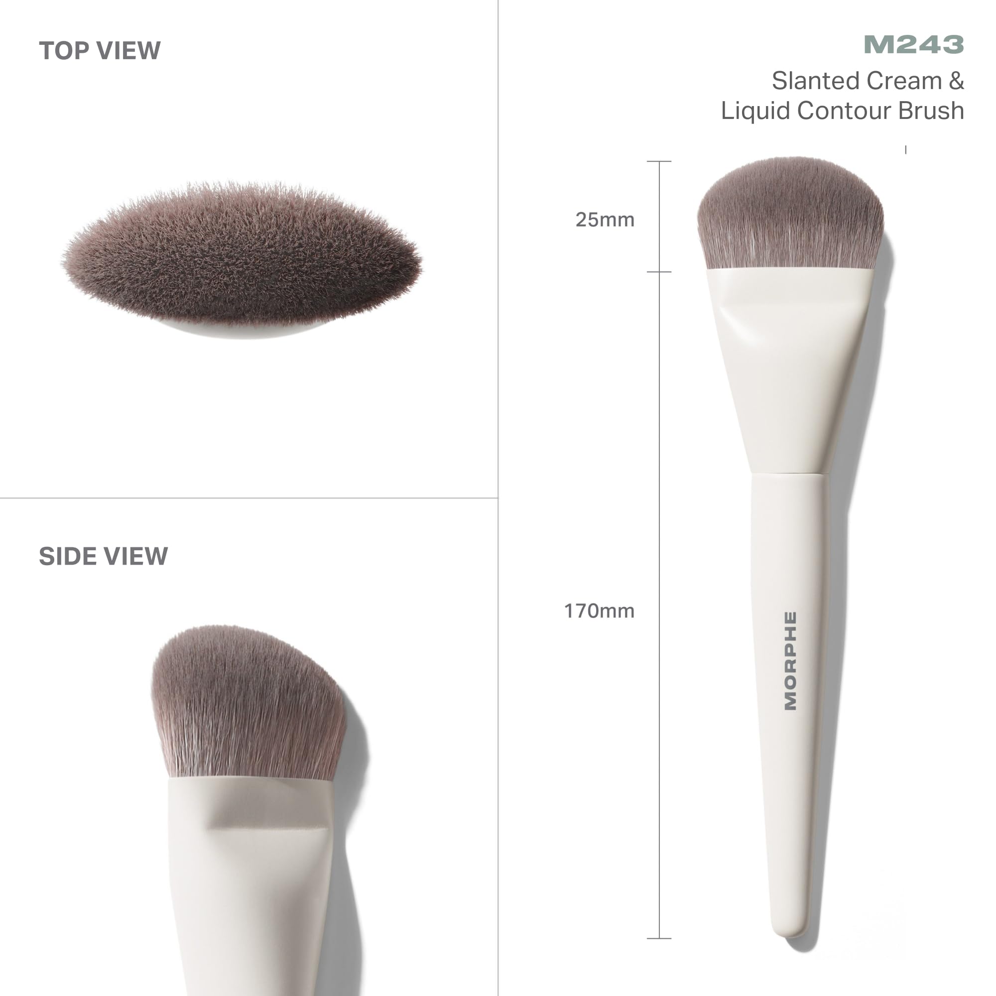 MORPHE M243 along jawline demonstrating sharp but blendable definition