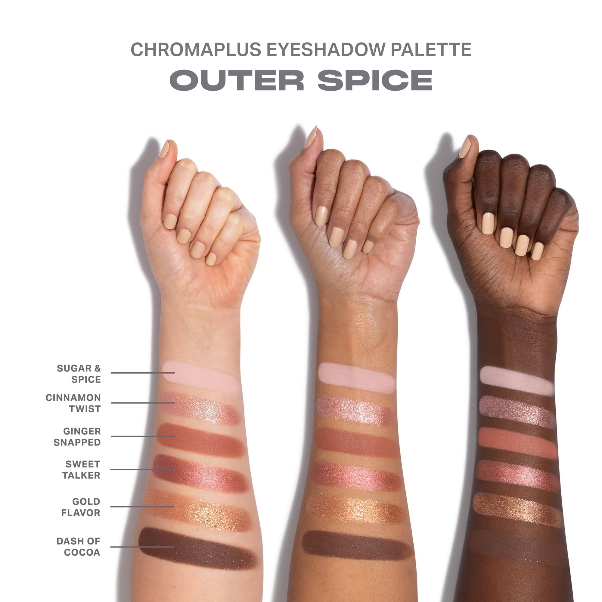 MORPHE brush applying a shimmer shade, creates concentrated lid color benefit