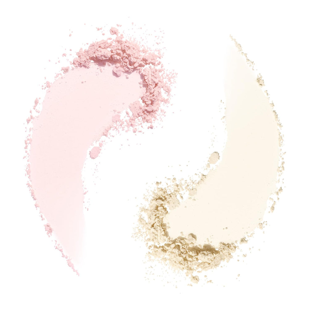 Morphe powder applied under eye demonstrating brightening and crease resistance
