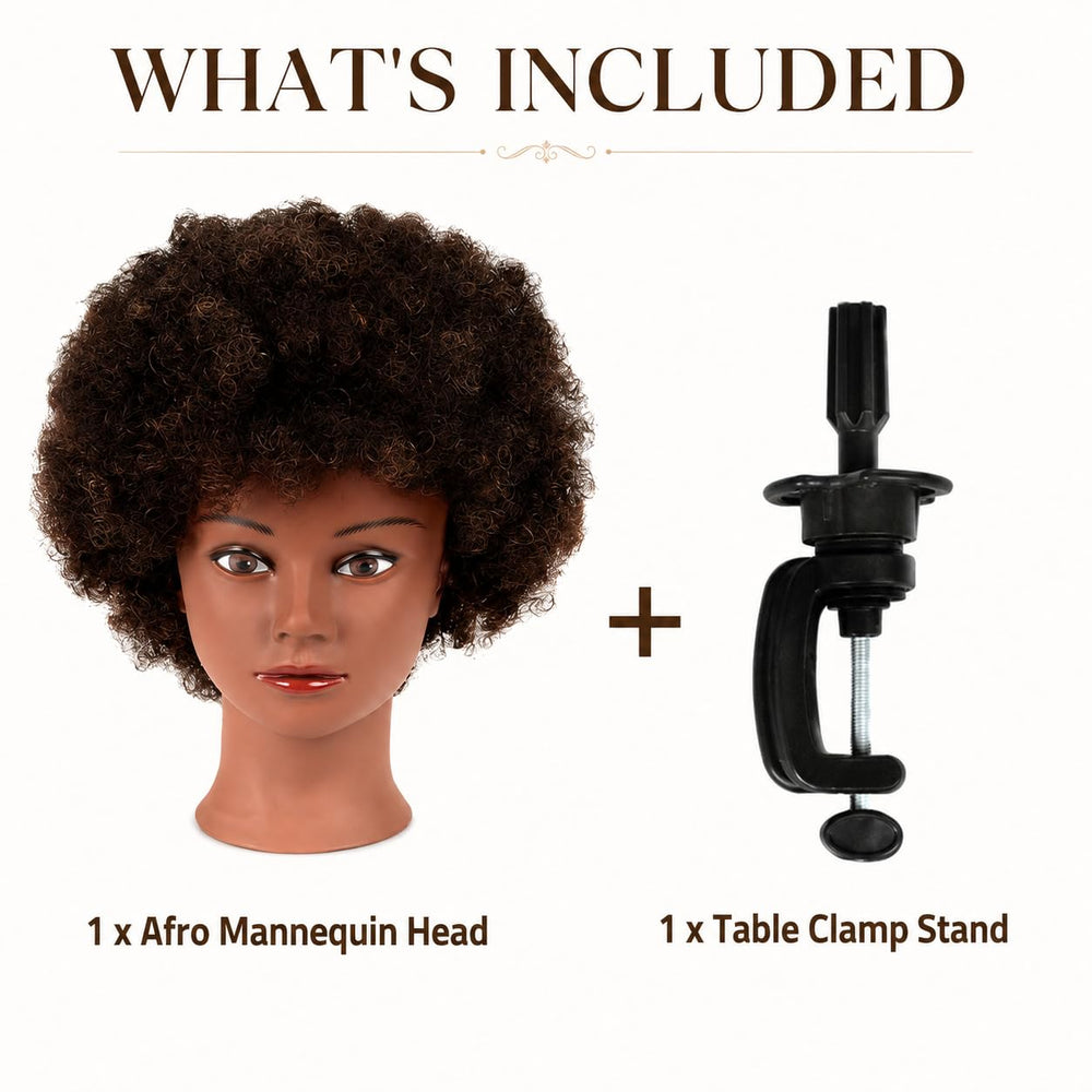 MORRIS mannequin being braided in a styling demo for training versatility