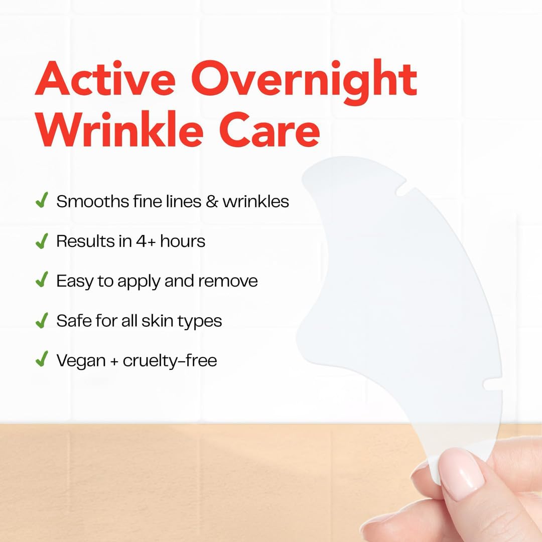 Morrow patches applied on forehead demonstrating overnight comfort