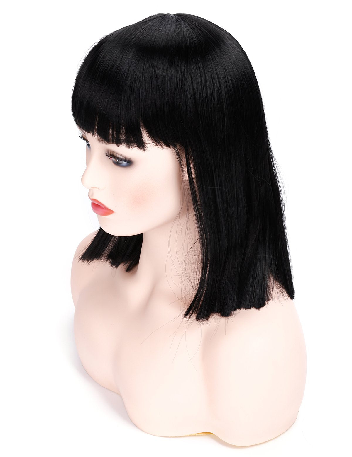 morvally front view short straight bob showing natural silhouette and instant style