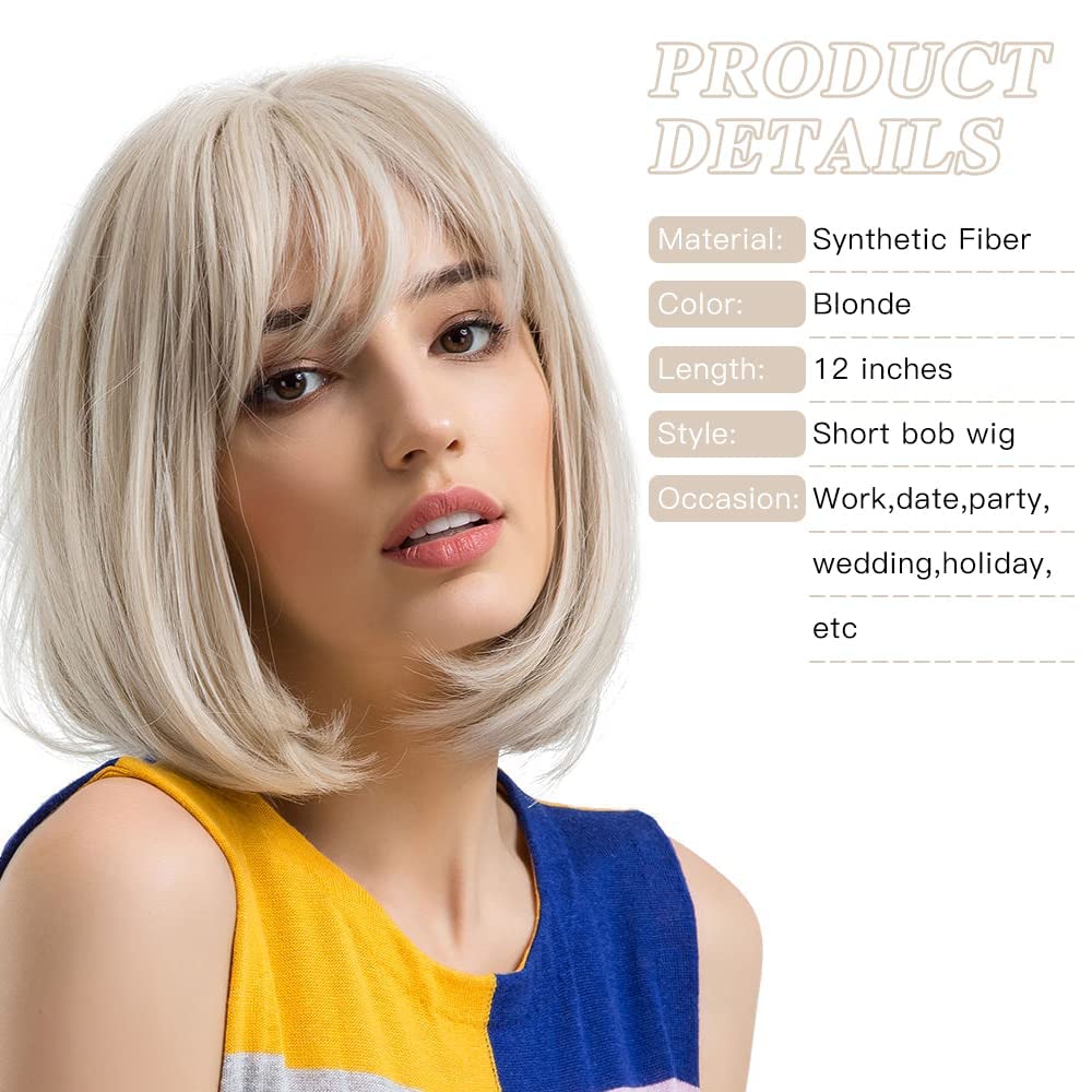 MOSINA side profile with bangs displaying flattering silhouette and easy styling benefit