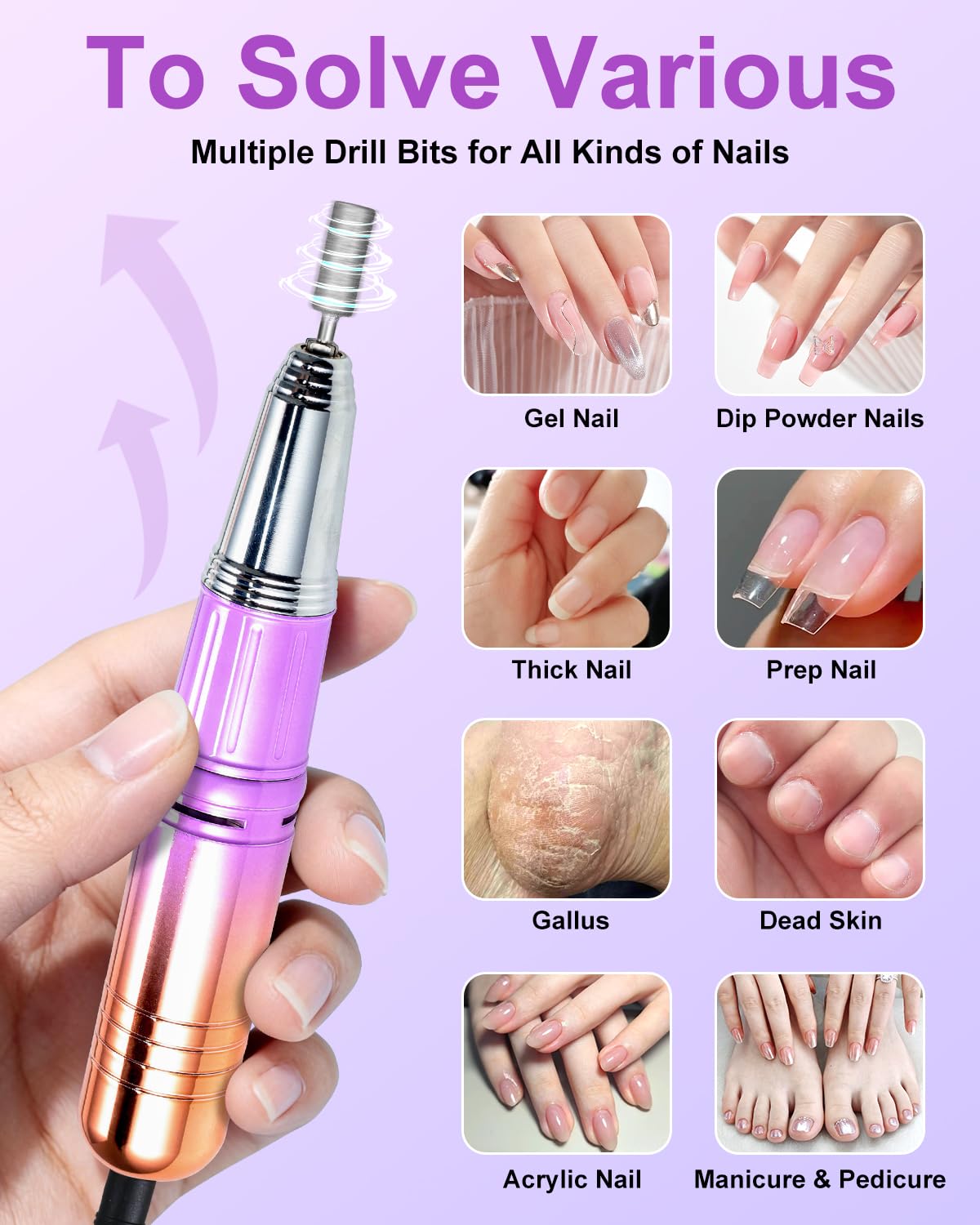 MOSKANY organized set of metal and ceramic drill bits for versatile use