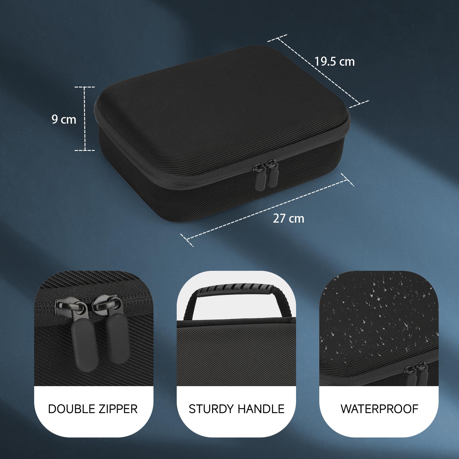MOSLA mesh pocket detail holding cord and small parts for quick access