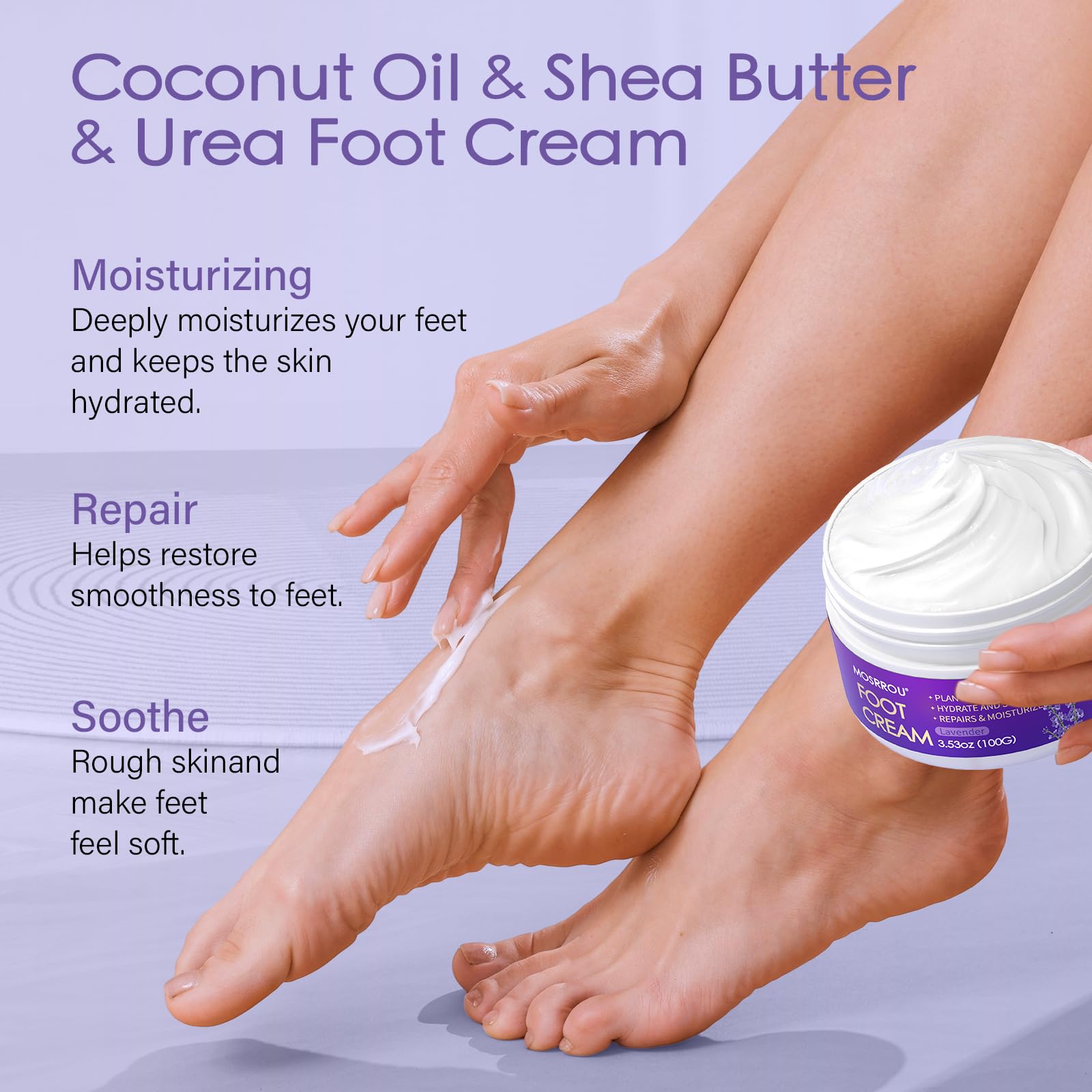 MOSRROU moisturizing cream tube detail showing rich texture for long-lasting hydration