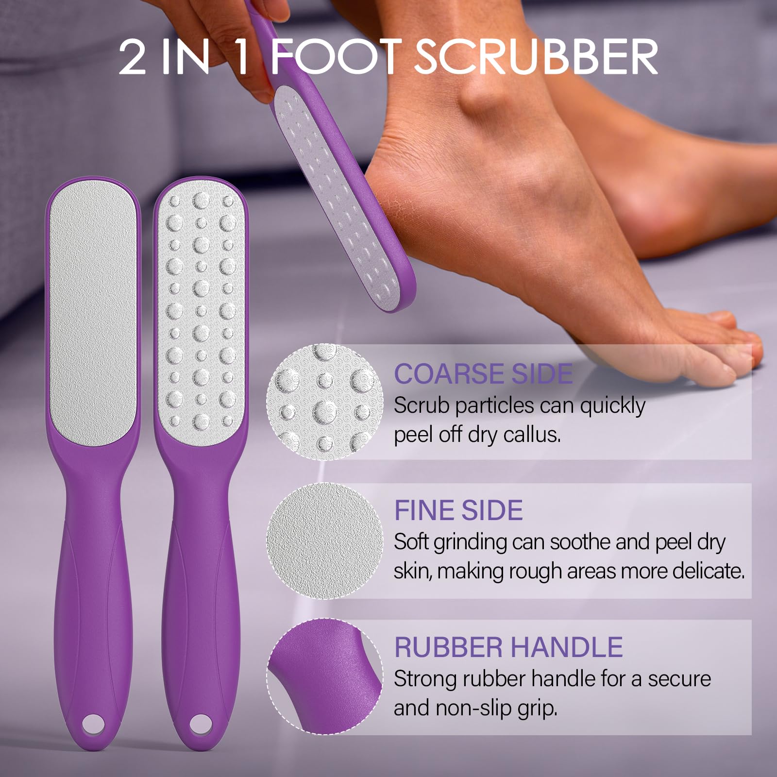 MOSRROU lavender salts pouring into water to soften skin and refresh