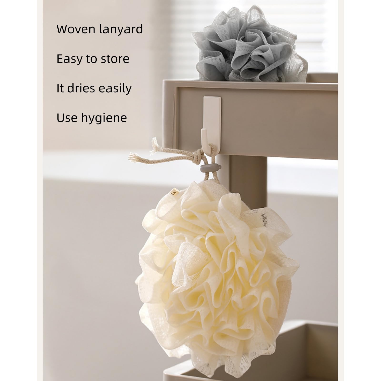 MOSYFEIBI soap placed inside pouch demonstrating stable soap hold and no-slip bathing