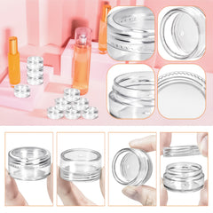 MotBach jar filled with cream showing clear container for easy identification