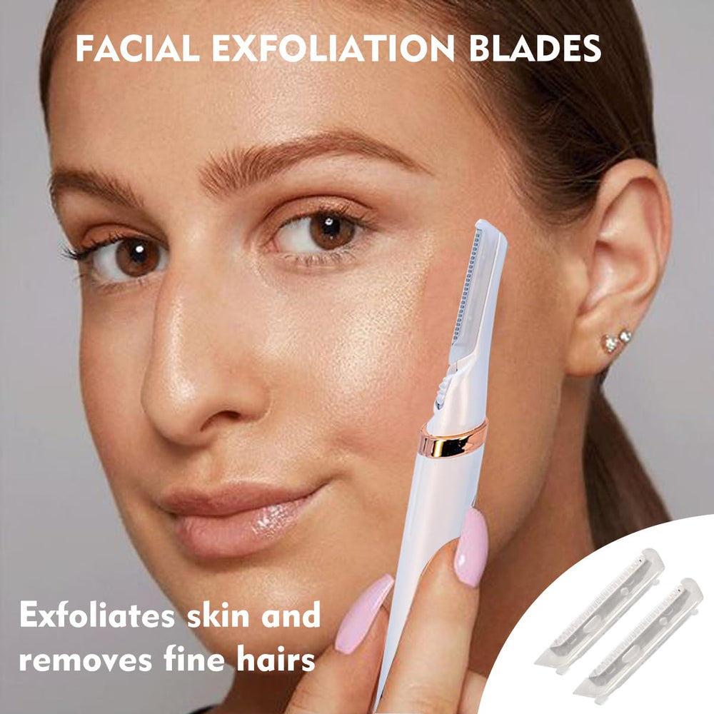 MOVELOVE detail of safety micro-guards protecting skin during gentle exfoliation