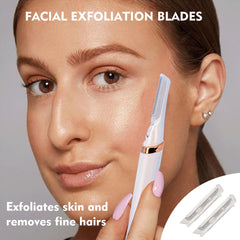 MOVELOVE detail of safety micro-guards protecting skin during gentle exfoliation