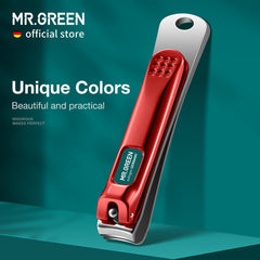 MR.GREEN close-up of curved blade edge demonstrating sharpness benefit
