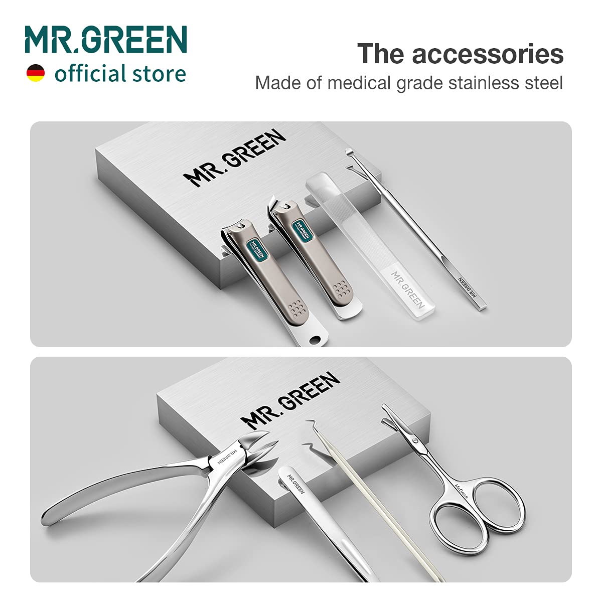 MR.GREEN nano-glass nail file detail highlighting smooth edge finishing benefit