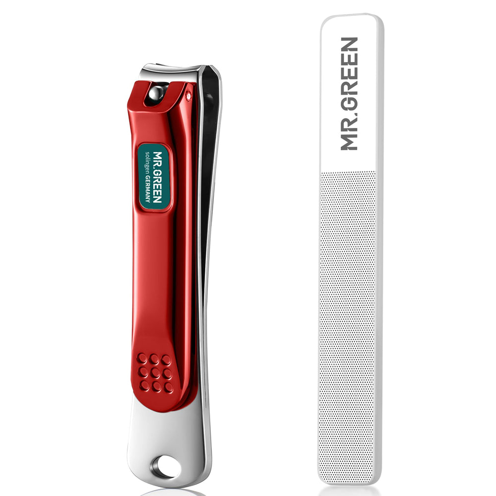 MR.GREEN curved clippers front view showing compact design and precision