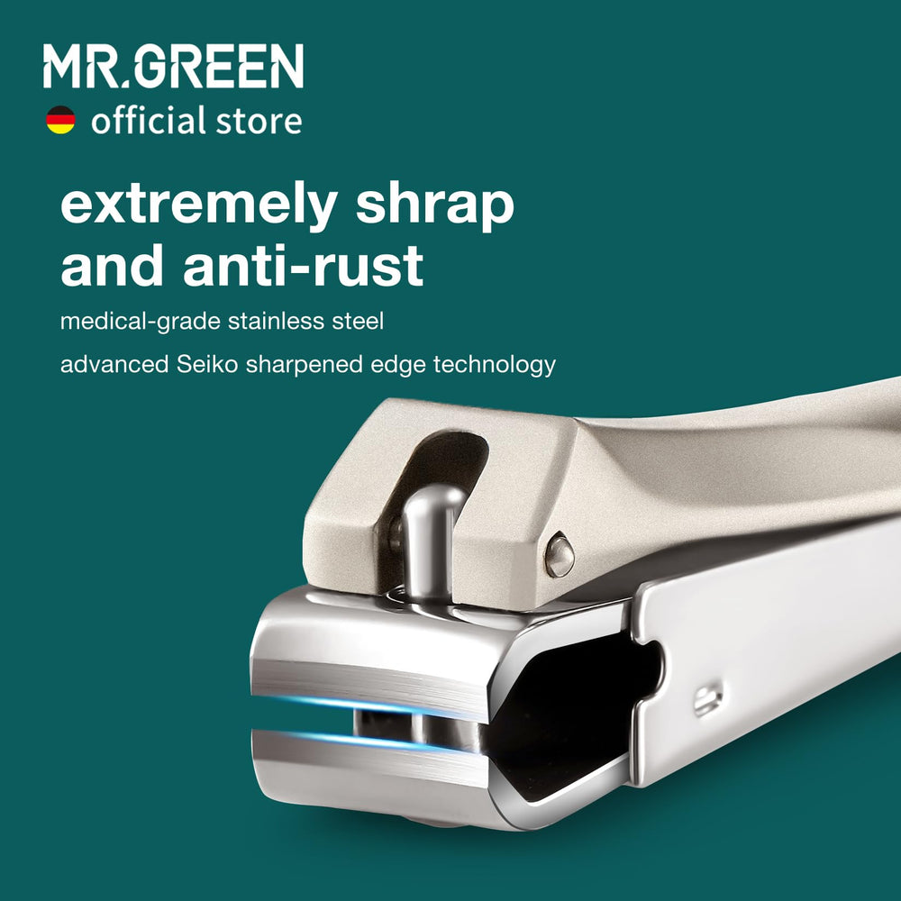 MR.GREEN ergonomic handle closeup showing comfortable non slip grip