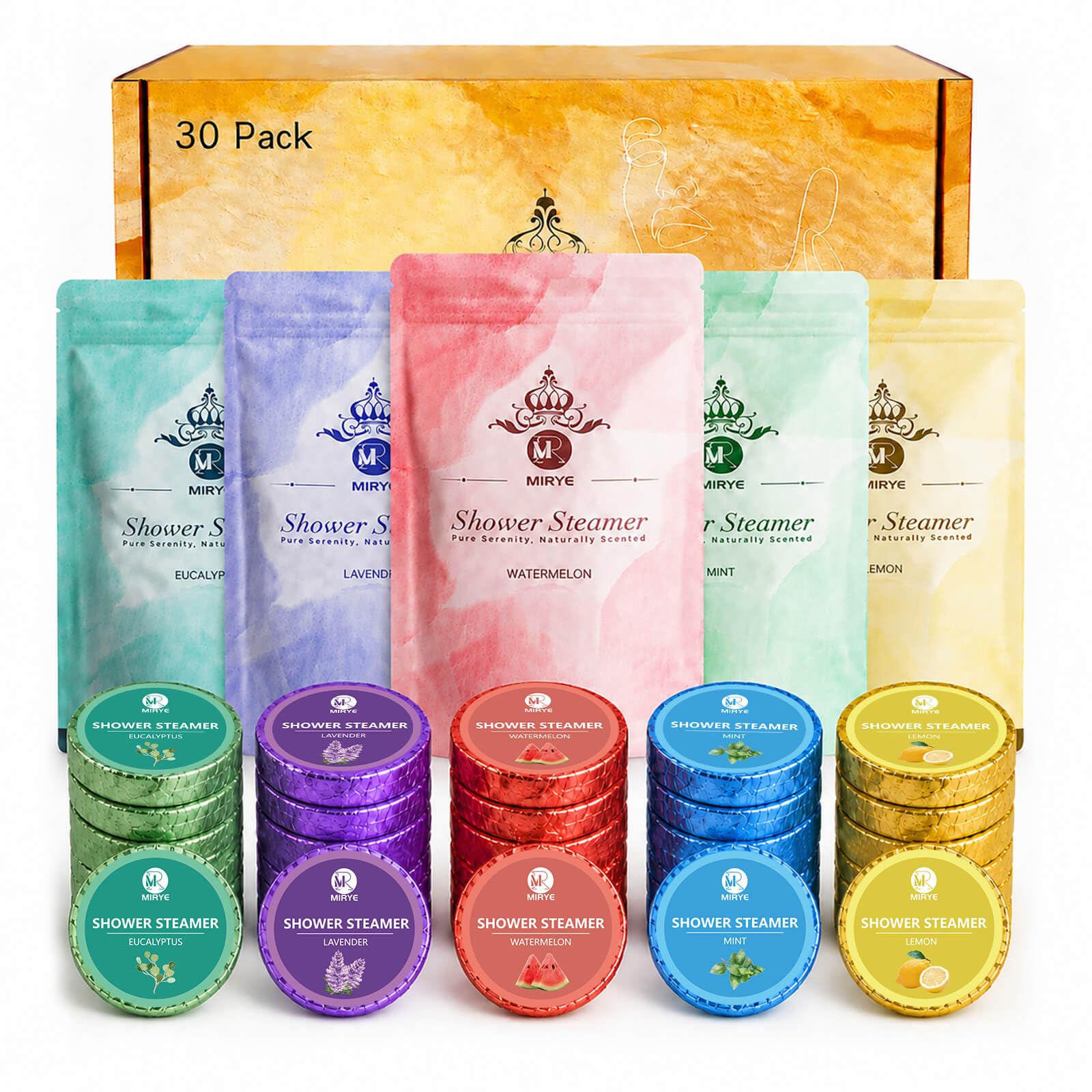MR MIRYE front packaging showing gift box and five scent bags for easy gifting