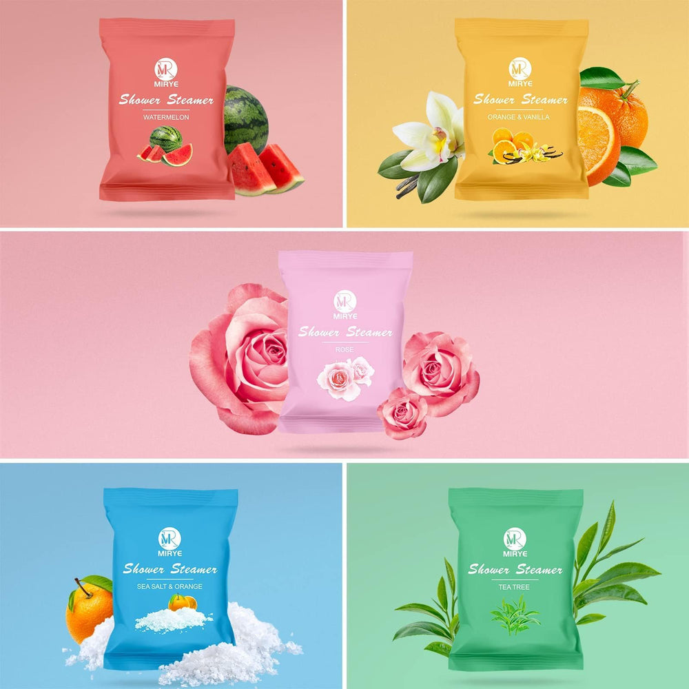 MR MIRYE individually pouched shower tablet preserving fragrance and travel-ready