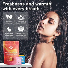 MR MIRYE shower steamer releasing aroma in steam for an at-home spa benefit