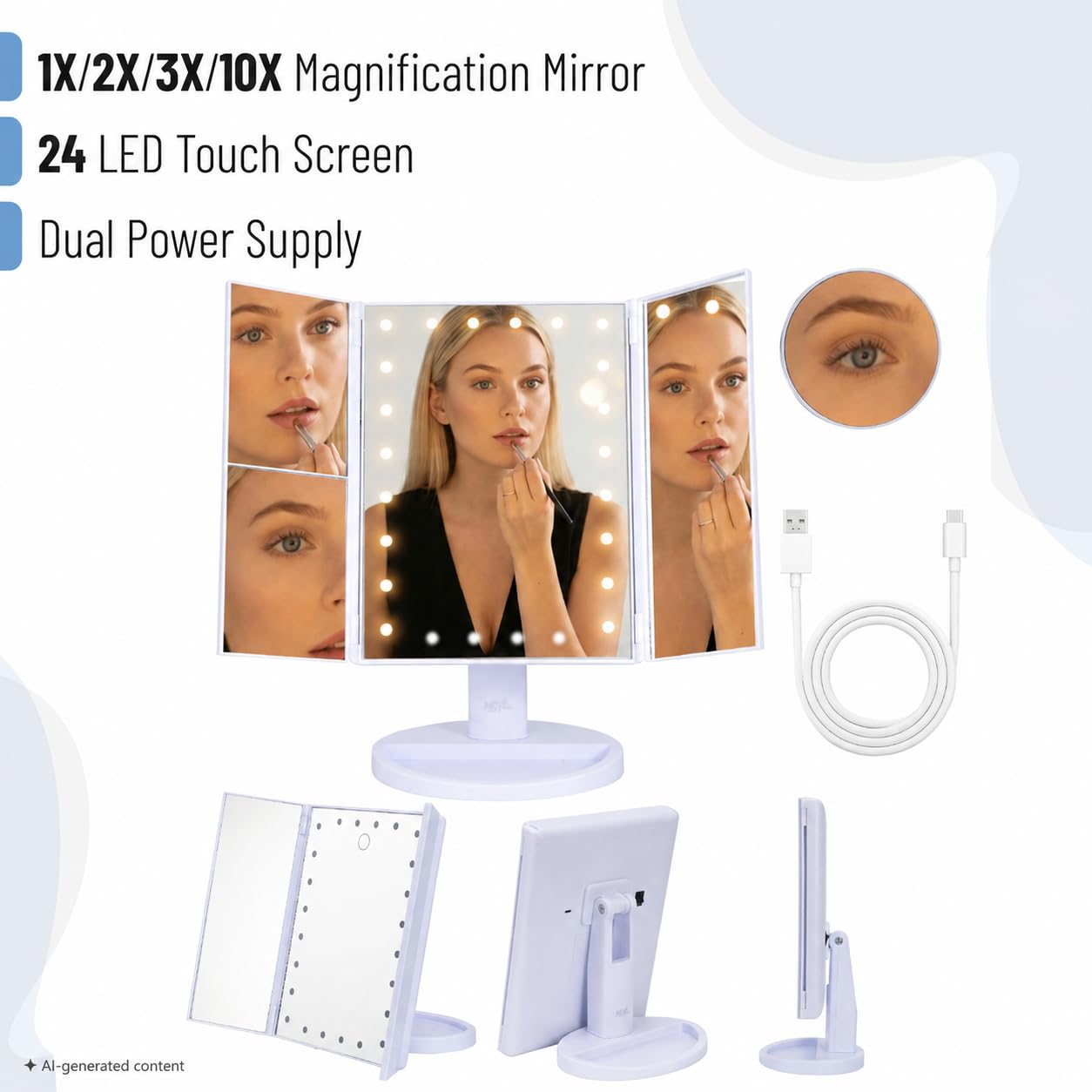 Mr. Pen open side panels giving panoramic angles for better application