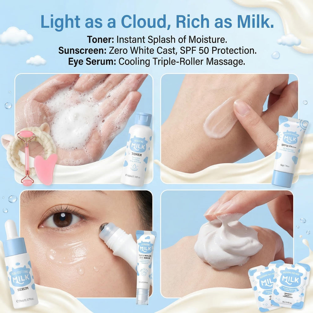 MrCuvaryas ingredients label close-up highlighting milk extract benefits