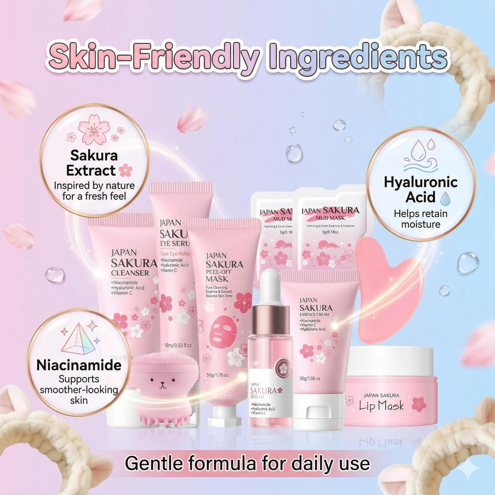 MrCuvaryas Sakura kit styled as a birthday gift, appealing presentation for girls