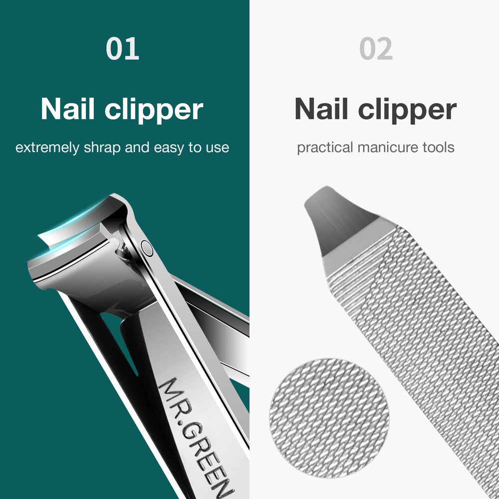 MR.GREEN open tools spread showing clippers, file, scissors, knife, screwdriver and bottle opener utility