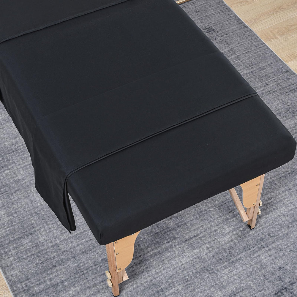 MRJ fitted sheet elastic corner detail showing secure fit and anti-slip benefit