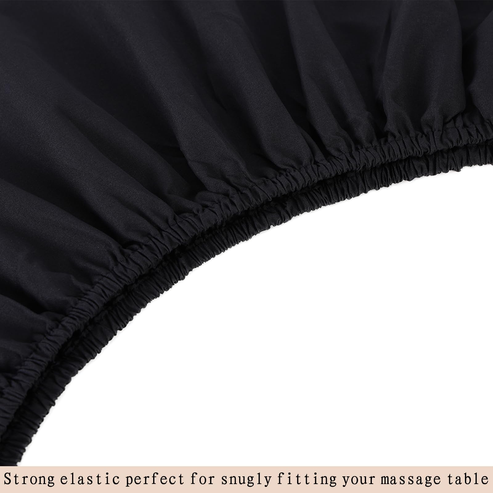 MRJ flat sheet draped on table displaying full coverage and tidy appearance