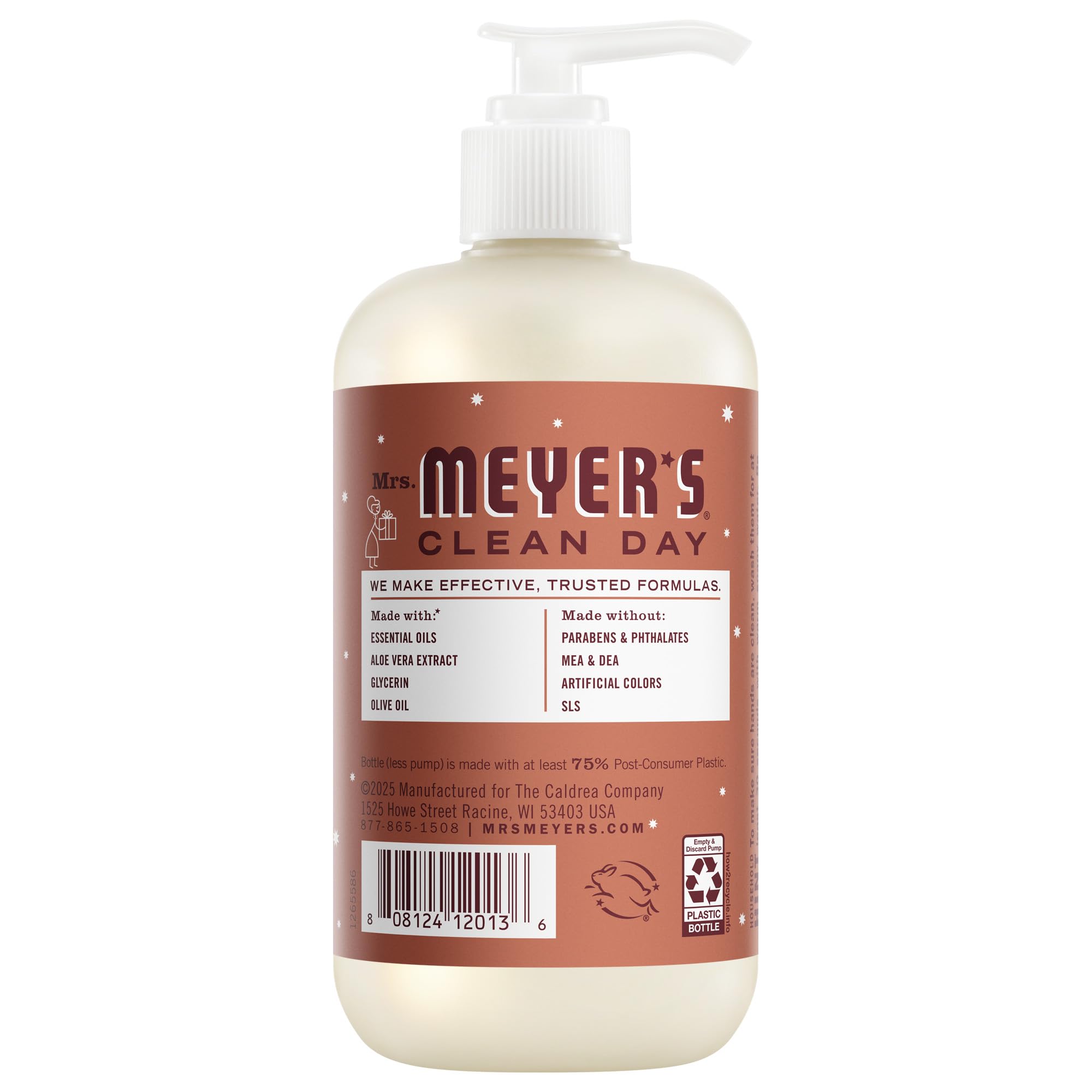 Mrs. MEYER'S pump detail for easy dispensing and reduced waste